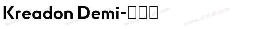 Kreadon Demi字体转换